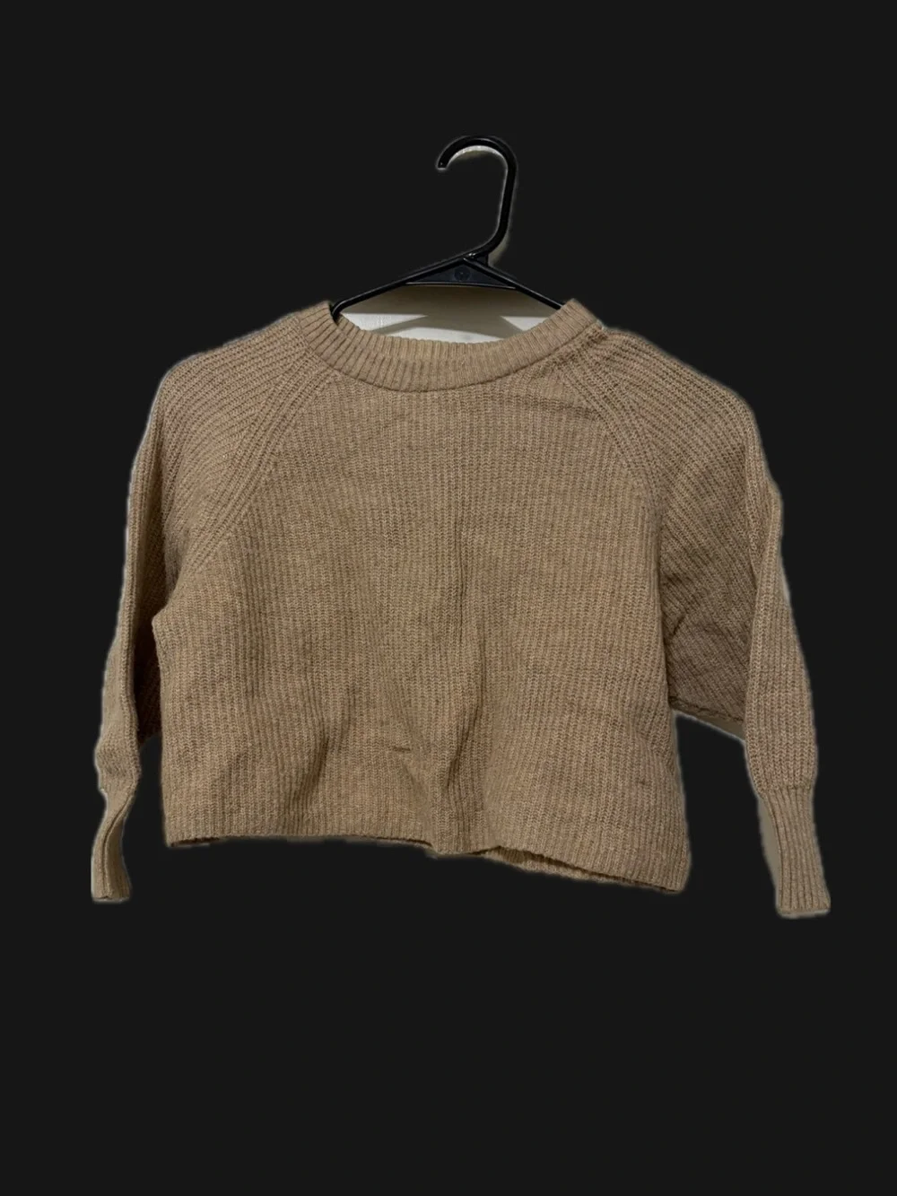 Kid’s Old Navy Cropped Crewneck Sweater - Taupe